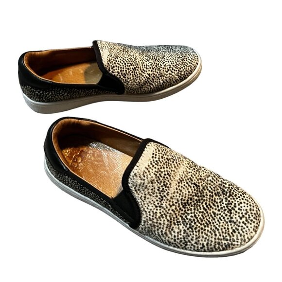 Ugg Animal Fur Print Low Rise Sneakers Sz 5 Womens Tan & Black Flats 1019218 - Picture 9 of 16